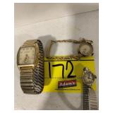 ANTIQUE BULOVA GOLD-TONE WATCH, ANTIQUE 10KRGP