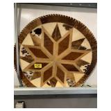 APPEARS TO BE REAL COWHIDE 35' DIAMETER PANEL