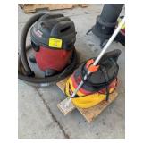 SHOPVAC, WETDRY VAC ON ROLLING BASE