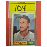 1961 TOPPS, 290, STAN MUSIAL, ST LOUIS CARDINALS,