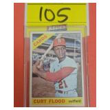 1966 TOPPS, 60, CURT FLOOD, ST LOUIS CARDINALS,