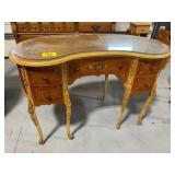 43' LONG FLOWER PAINTED ORANTE KIDNEY SHAPED