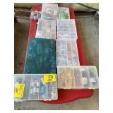 LIDDED UNDERBED TOTE OF CRAFTING SUPPLIES OF ALL