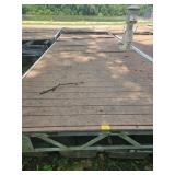 20' x 8.5' FLOATING BOAT DOCK WITH LIGHT HOUSE.