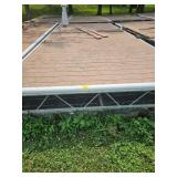 20' x 8.5' FLOATING BOAT DOCK WITH LIGHT HOUSE.