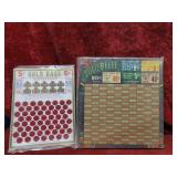 (2)Gold bags, Lulu Belle gambling punch board