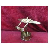 WWII trench art ashtray P-38 airplane