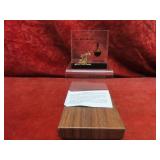 L&J Oil & Gas Lucite advertising paperweight.