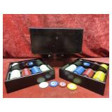 Antique Bakelite Crescent Moon & Star poker set.