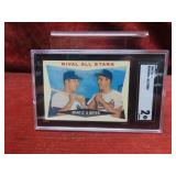 1960 Topps #160 Rival All stars Mantle & Boyer