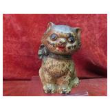 Hubley Cast iron Kitten/cat still bank.