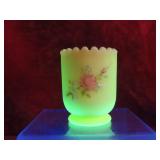 Fenton custard glass toothpick holder.