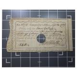 1789 Connecticut Comptroller's Promissory note