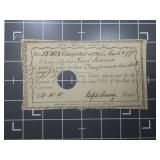 1791 Connecticut Comptroller's Promissory note
