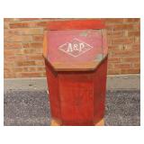 Vintage A&P stores wood coffee bin.
