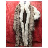 Vintage Fur Co. Raccoon full length coat XL