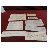 18th Century ephemera letters, documents.