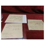 18th Century ephemera letters, documents.