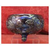 Fenton Carnival glass bowl. Grape & cable.