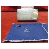 Poole Sterling silver jewelry box & pins.