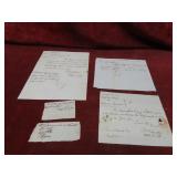 18th Century ephemera letters, documents.