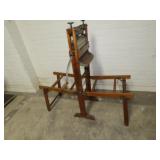 Antique Best made folding bench wringer.
