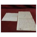 18th Century ephemera letters, documents.