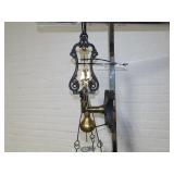 Antique Pooley weighing machine scale wall mount.