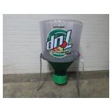 Vintage Upside down 7up inflatable cooler stand.