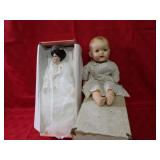 Antique baby doll, Brinn's bride doll w/box