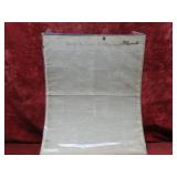 1827 Daily National Newspapers paper ephemera.