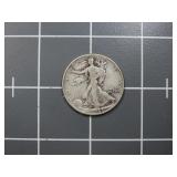 1943 90% silver Walking Liberty half dollar US coi