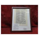 1485 printed pages Roman Incunabula framed.