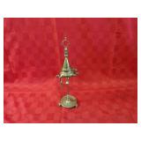 Antique brass Lucerne oil lamp.