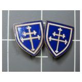 (2)WWII 79th Infantry division Army military pins