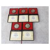 (5)pewter America's first medals token