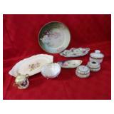 Antique hand painted dishes. Nippon