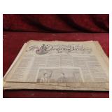 Assorted paper ephemera news papers.