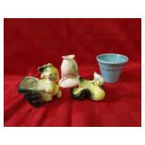 Hull pottery planter & others.