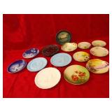 Fenton glass plates, decor plates, antique plates