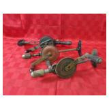 Vintage brace drill tools.