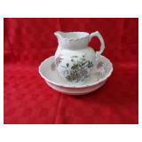Antique Rocket water pitcher & basin.