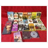 Vintage movies & paperback books.