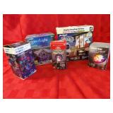 Assorted Christmas holiday projectors.
