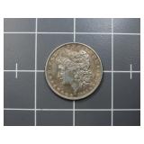 1884 90% Silver Morgan dollar US coin.