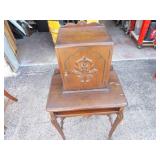 Vintage telephone cabinet.