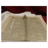 Assorted 1830's-1850's Newspapers.
