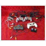 Assorted Nintendo game cube & playstation controll
