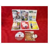 Assorted Wii game discs