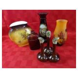 Galle style vase, Van Briggle As is, vases